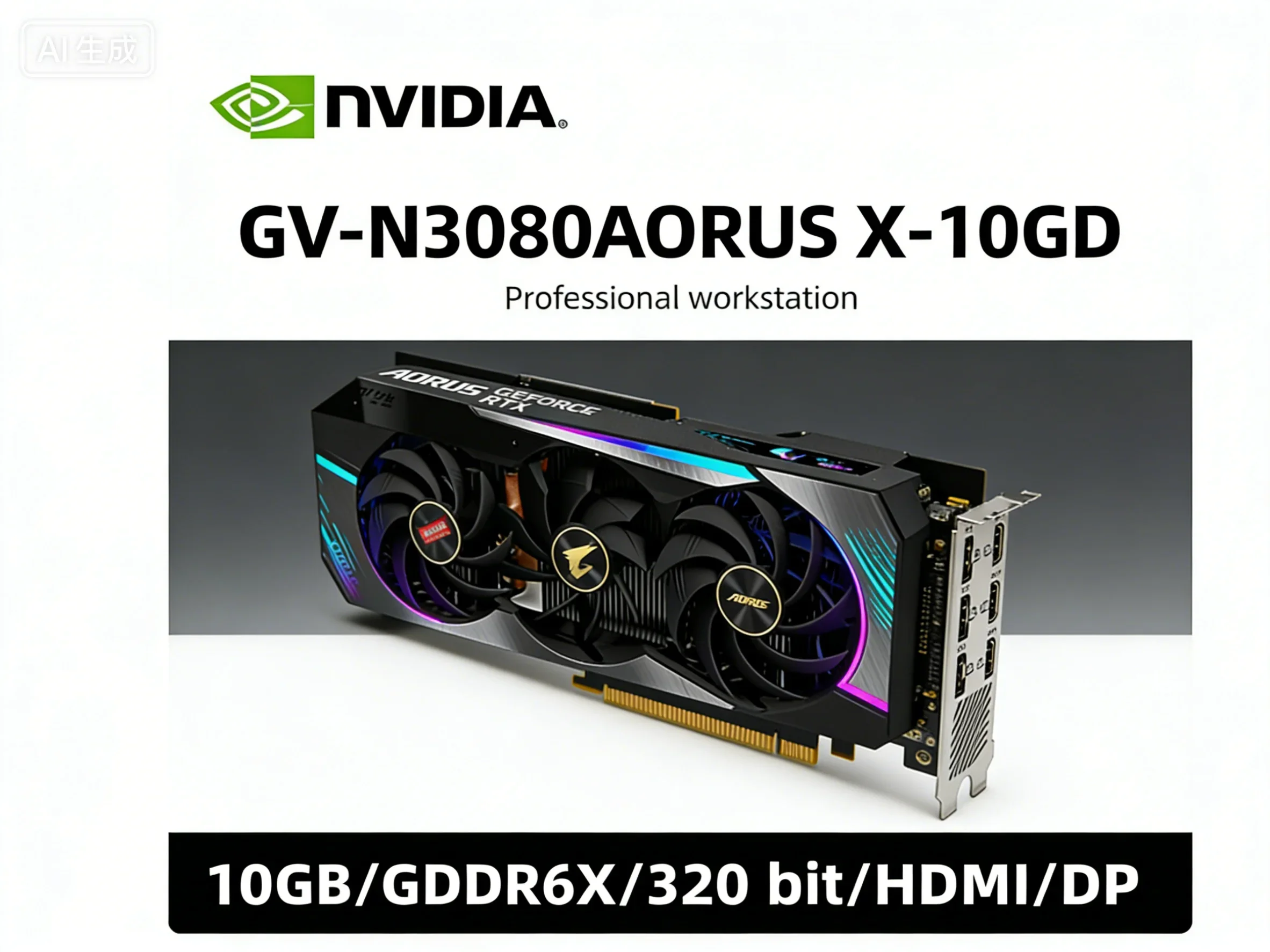 RTX 3080 GPU GIGABYTE GV-N3080 - огляд і ціна Rtx 3080 10Gb Gpu